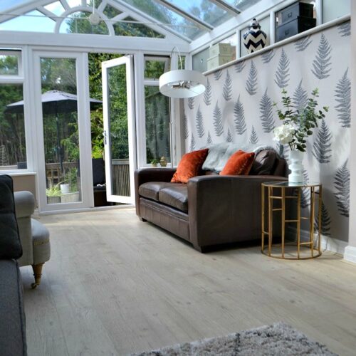 Laminate floor in conservatory