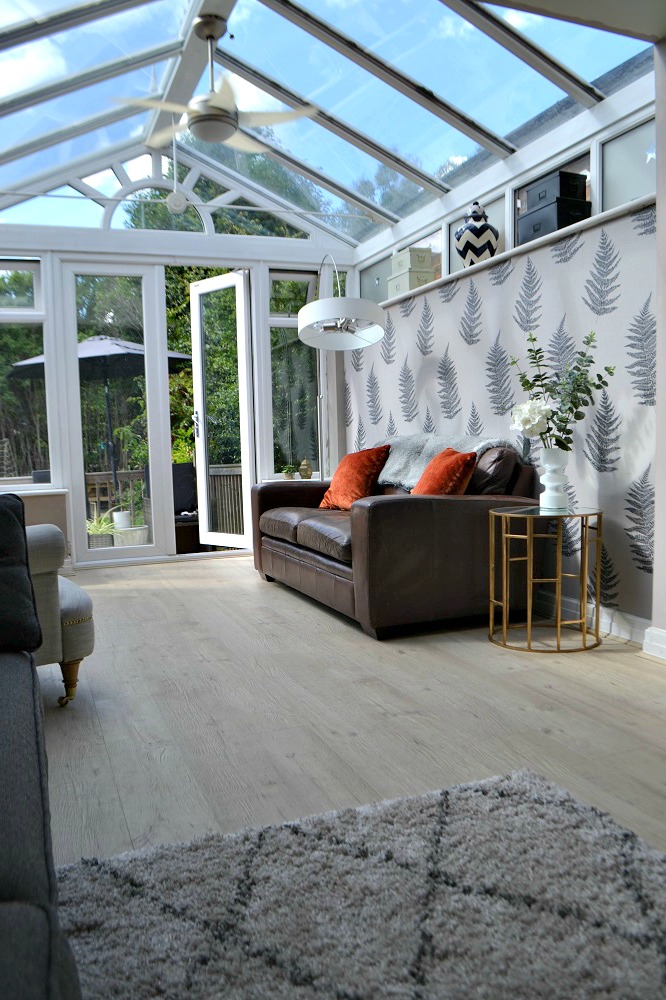 Laminate floor in conservatory