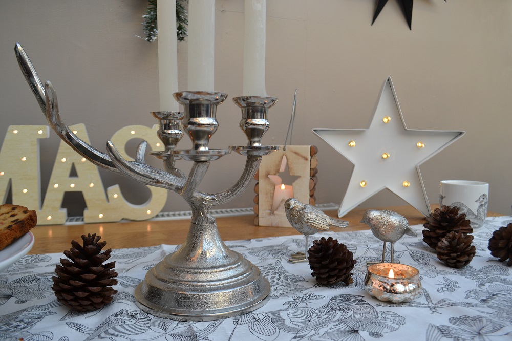 Stag antler candleholder