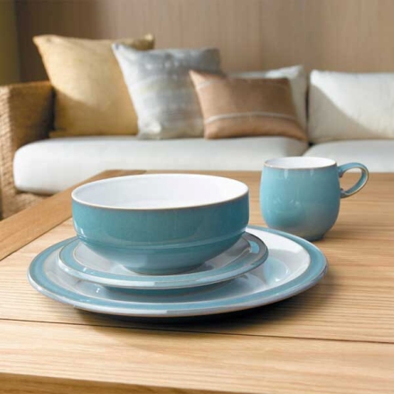 Azure dinner set Denby