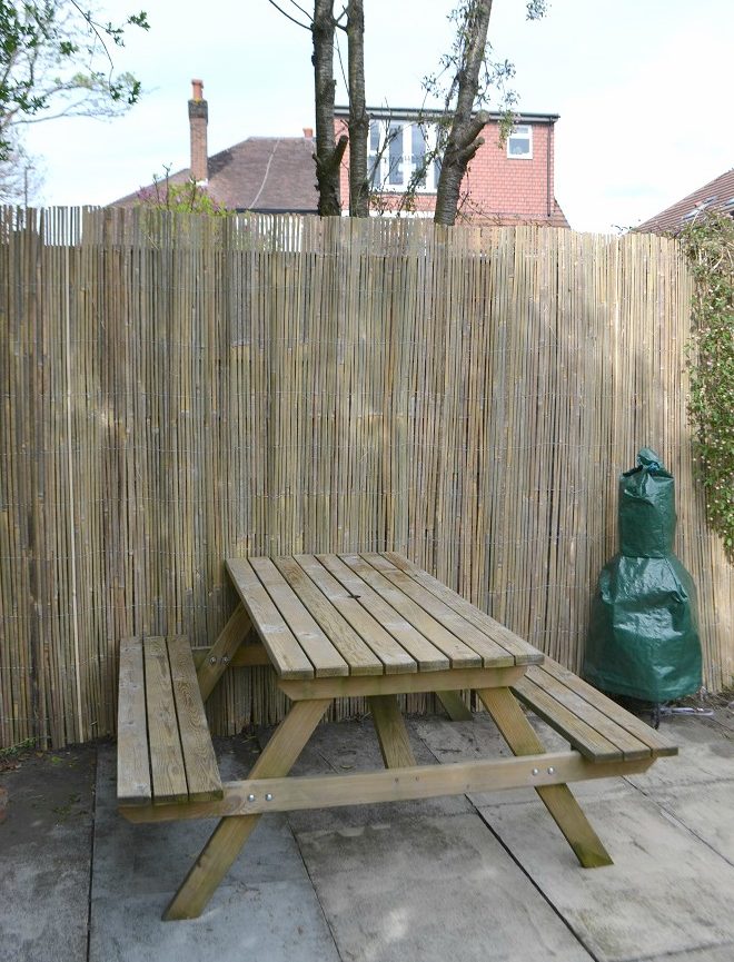 Garden makeover bamboo