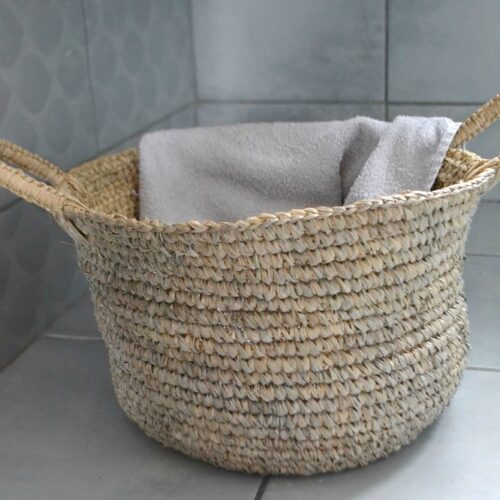 Bathroom storage basket