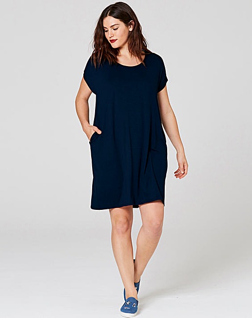 Jersey dress indigo