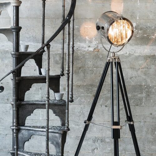 Industrial floor lamp