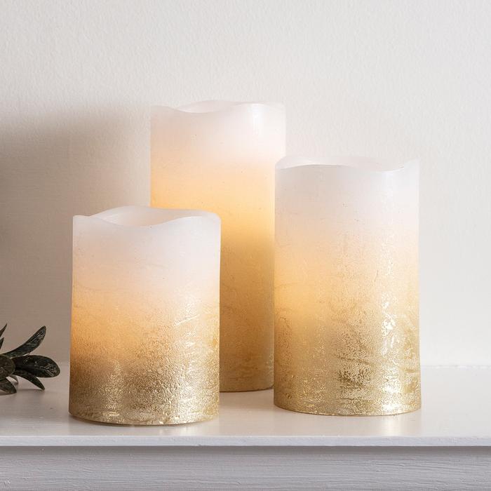 metallic candles