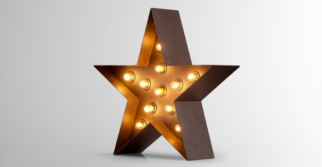 fairground carnival star lamp