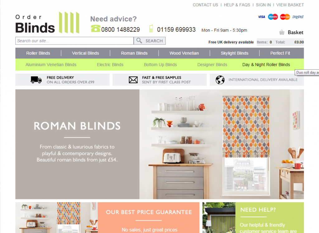 Order Blinds online