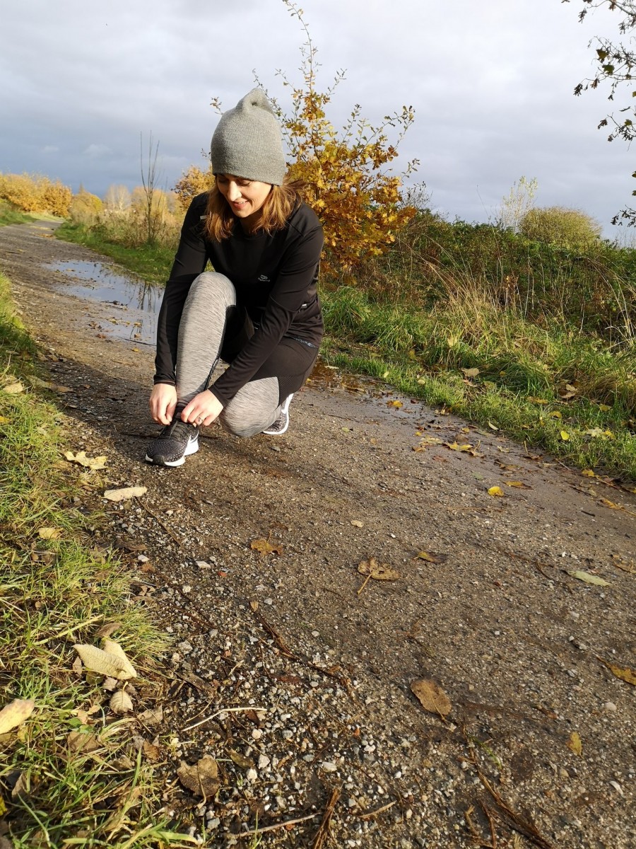 Female running