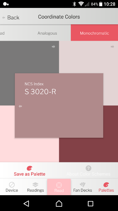 Wall Colour Palettes