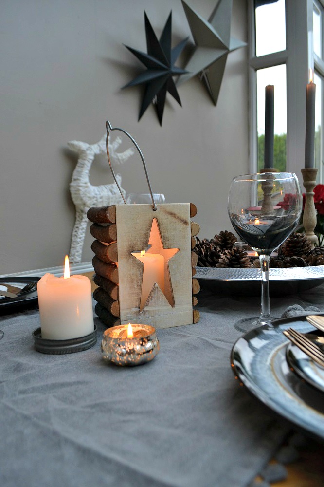 Grey Christmas Table