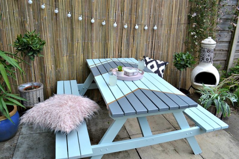 Upcycled garden table