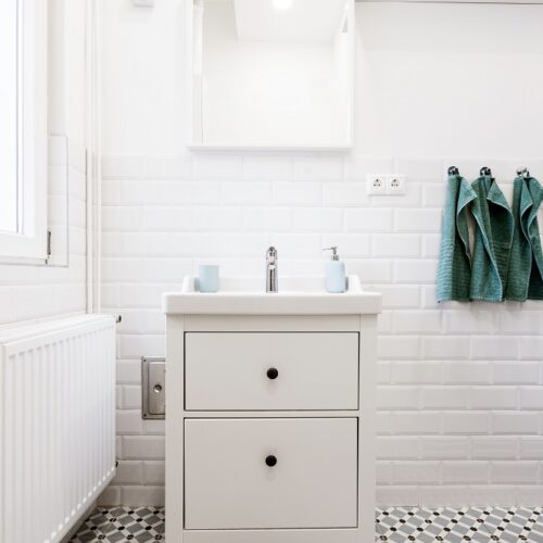 white bathroom