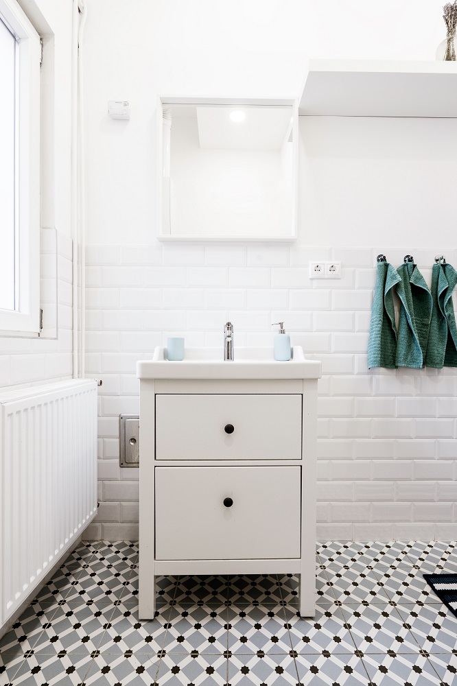 white bathroom