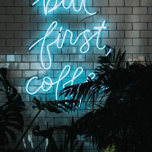 neon wall sign