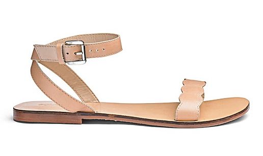 nude leather sandal