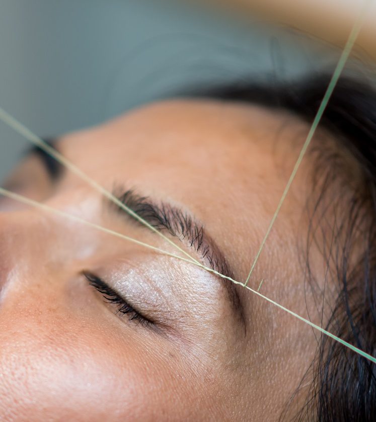 Eyebrow threading